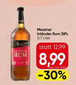 Spar Mautner Inländer Rum 38 % Angebot