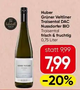 Spar Huber Grüner Veltliner Traisental DAC Nussdorfer BIO Angebot