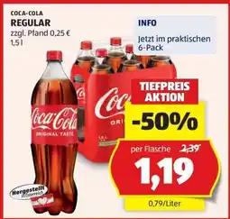 Hofer COCA-COLA REGULAR Angebot