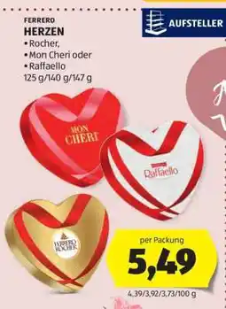 Hofer FERRERO HERZEN Angebot