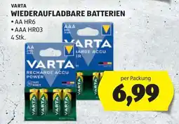 Hofer VARTA WIEDERAUFLADBARE BATTERIEN Angebot