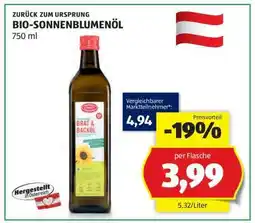 Hofer BIO-SONNENBLUMENÖL Angebot