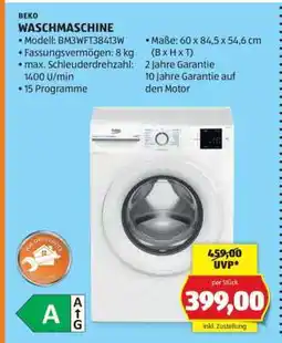 Hofer Beko Waschmaschine Angebot