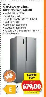 Hofer GORENJE SIDE-BY-SIDE KÜHL-GEFRIERKOMBINATION Angebot