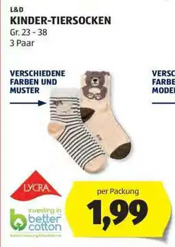 Hofer KINDER-TIERSOCKEN Angebot