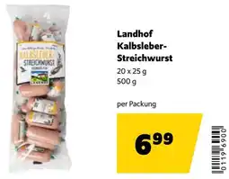 Eurogast Grissemann Landhof Kalbsleber Streichwurst Angebot