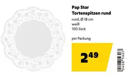 Eurogast Grissemann Pap Star Tortenspitzen rund Angebot