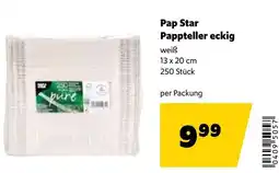 Eurogast Grissemann Pap Star Pappteller eckig Angebot