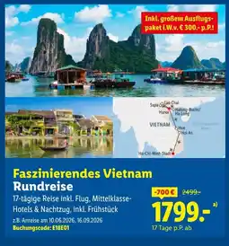 Lidl Reisen Faszinierendes Vietnam Rundreise Angebot