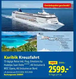 Lidl Reisen Karibik Kreuzfahrt Angebot