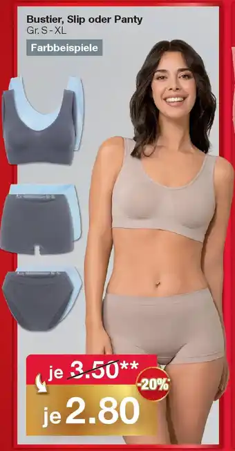 Woolworth Bustier, Slip oder Panty Angebot
