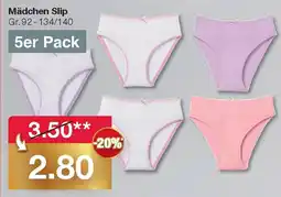 Woolworth Mädchen Slip Angebot