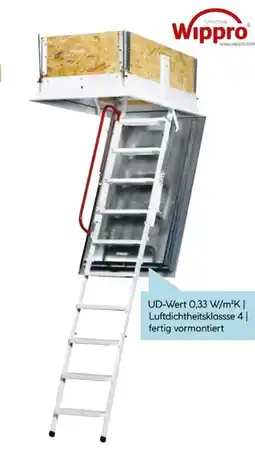 Hellweg Wippro Dachbodentreppe GM-4 Isotec Luxe Angebot
