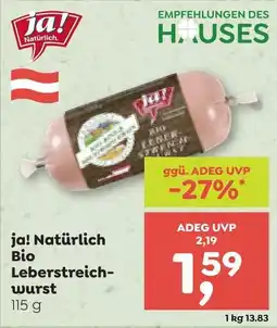 ADEG Ja! natürlich bio leberstreich- wurst Angebot