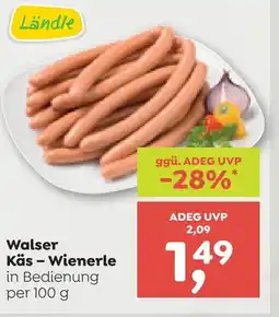 ADEG Walser Käs - Wienerle Angebot