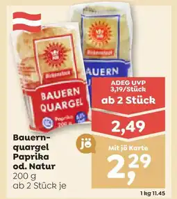 ADEG Bauern- quargel Paprika od. Natur Angebot