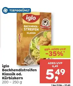 ADEG Iglo backhendlstreifen streifen klassik od. kürbiskern Angebot