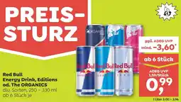 ADEG Red bull energy drink, editions od. the organics Angebot
