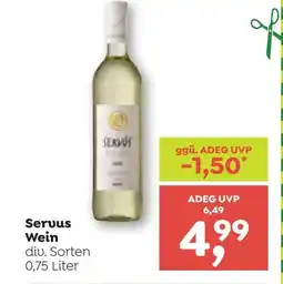 ADEG Servus wein diu. sorten Angebot
