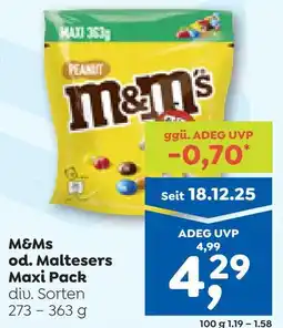 ADEG M&Ms od. Maltesers Maxi Pack Angebot