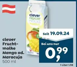 ADEG Clever frucht- molke mango od. maracuja Angebot