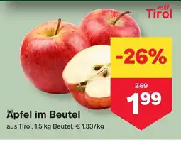 MPreis Apfel im beutel Angebot