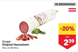 MPreis Sorger original haussalami Angebot