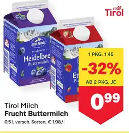 MPreis Tirol frucht buttermilch Angebot