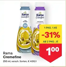 MPreis Rama cremefine Angebot