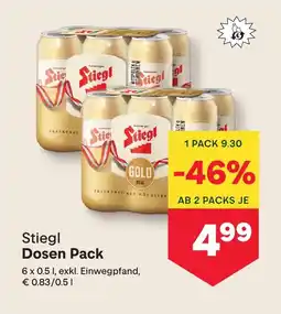 MPreis Stiegl dosen pack Angebot
