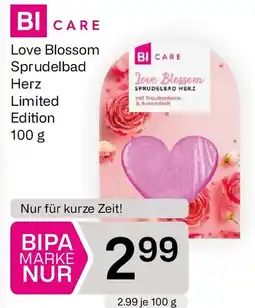 Bipa Love Blossom Sprudelbad Herz Limited Edition Angebot