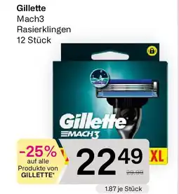 Bipa Gillette Mach3 Rasierklingen Angebot