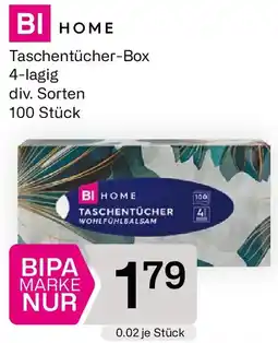 Bipa Taschentücher box 4 lagig Angebot
