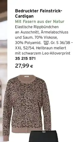 Tchibo Eduscho Bedruckter feinstrick cardigan Angebot