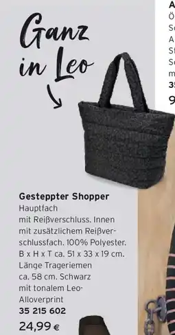 Tchibo Eduscho Gesteppter Shopper Angebot