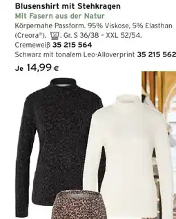 Tchibo Eduscho Blusenshirt mit Stehkragen Angebot