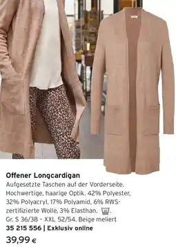 Tchibo Eduscho Offener Longcardigan Angebot