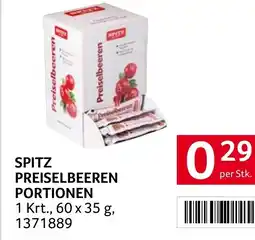 Transgourmet Spitz preiselbeeren portionen Angebot
