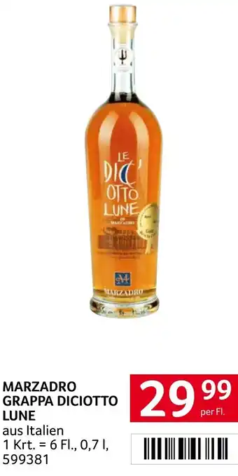Transgourmet Marzadro grappa diciotto lune Angebot