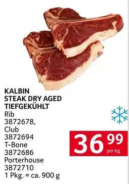 Transgourmet Kalbin steak dry aged tiefgekühlt Angebot