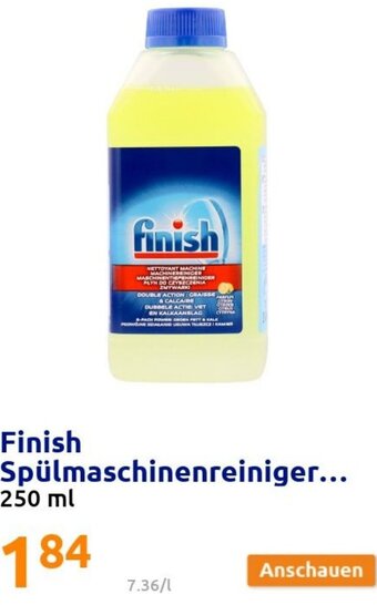 Action Finish Spülmaschinenreiniger 250ml Angebot