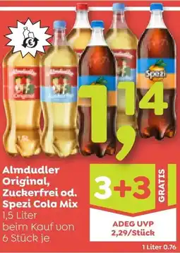 ADEG Almdudle Original Zuckerfrei Spezi Cola MiGRATIS Angebot