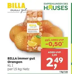ADEG Billa immer gut orangen Angebot
