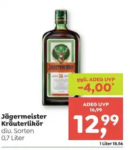 ADEG Jägermeister Kräuterlikör Angebot