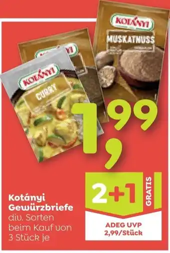 ADEG Kotányi Gewürzbriefe Angebot