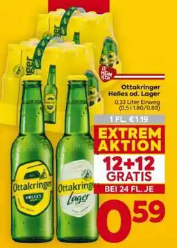 Billa Ottakringer Helles od. Lager Angebot