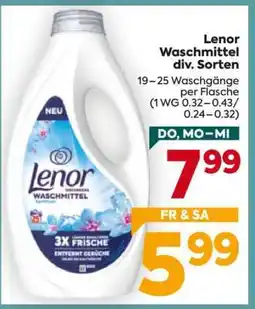 Billa Lenor Waschmittel div. Sorten Angebot