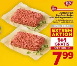Billa Ja! Natürlich Bio-Faschiertes vom Weidegenussrind Angebot