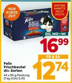 Billa Felix Frischbeutel div. Sorten Angebot