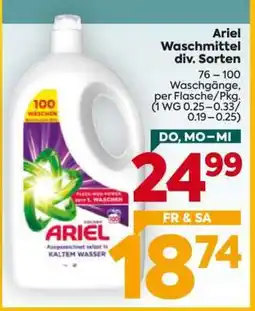 Billa Ariel Waschmittel div. Sorten Angebot
